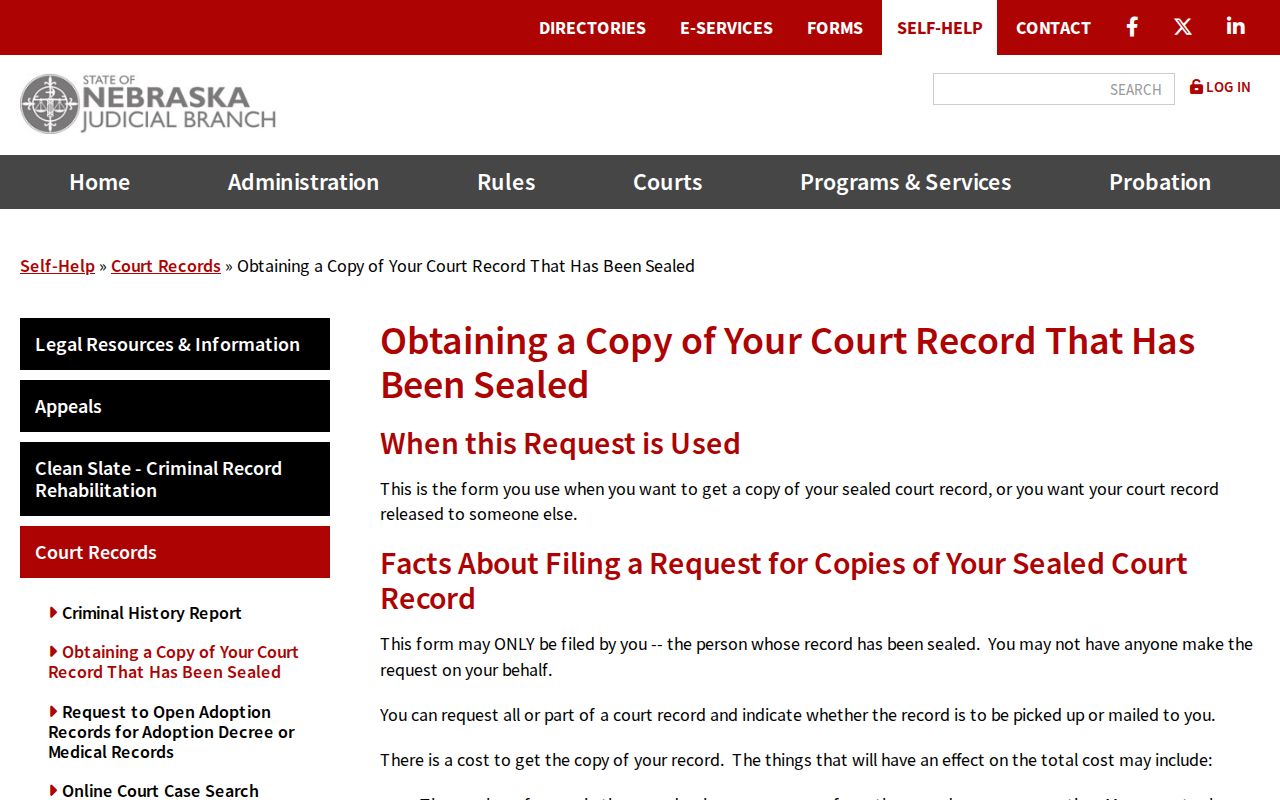 Carroll court records reference showing sealed-record copy information